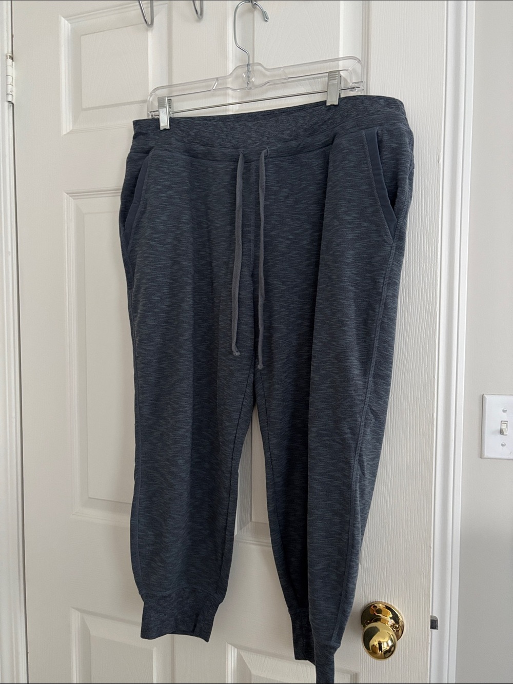 Athleta Dark Heather Gray Drawstring Joggers